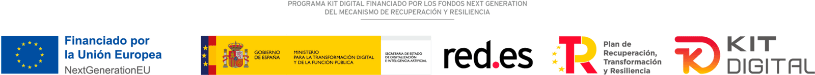 Financiado por el Kit Digital. Plan de Recuperación, Transformación y Resiliencia. NextGenerationEU.