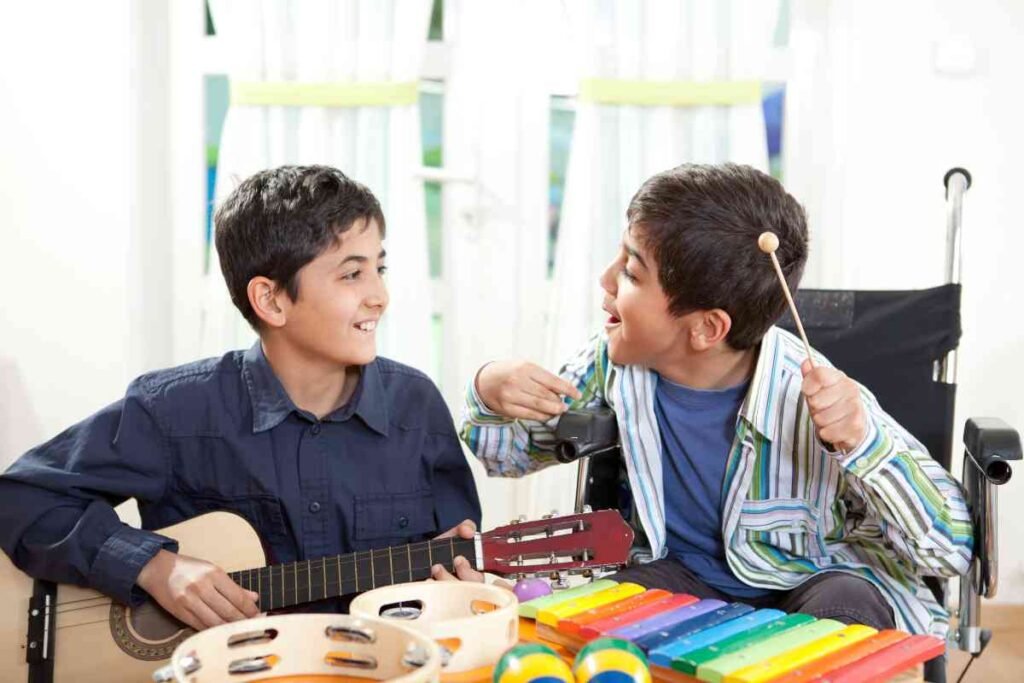 Musicoteràpia per a nens amb discapacitats